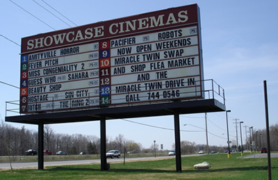 Showcase Cinemas Flint East - MARQUEE 2005 FROM RON GROSS